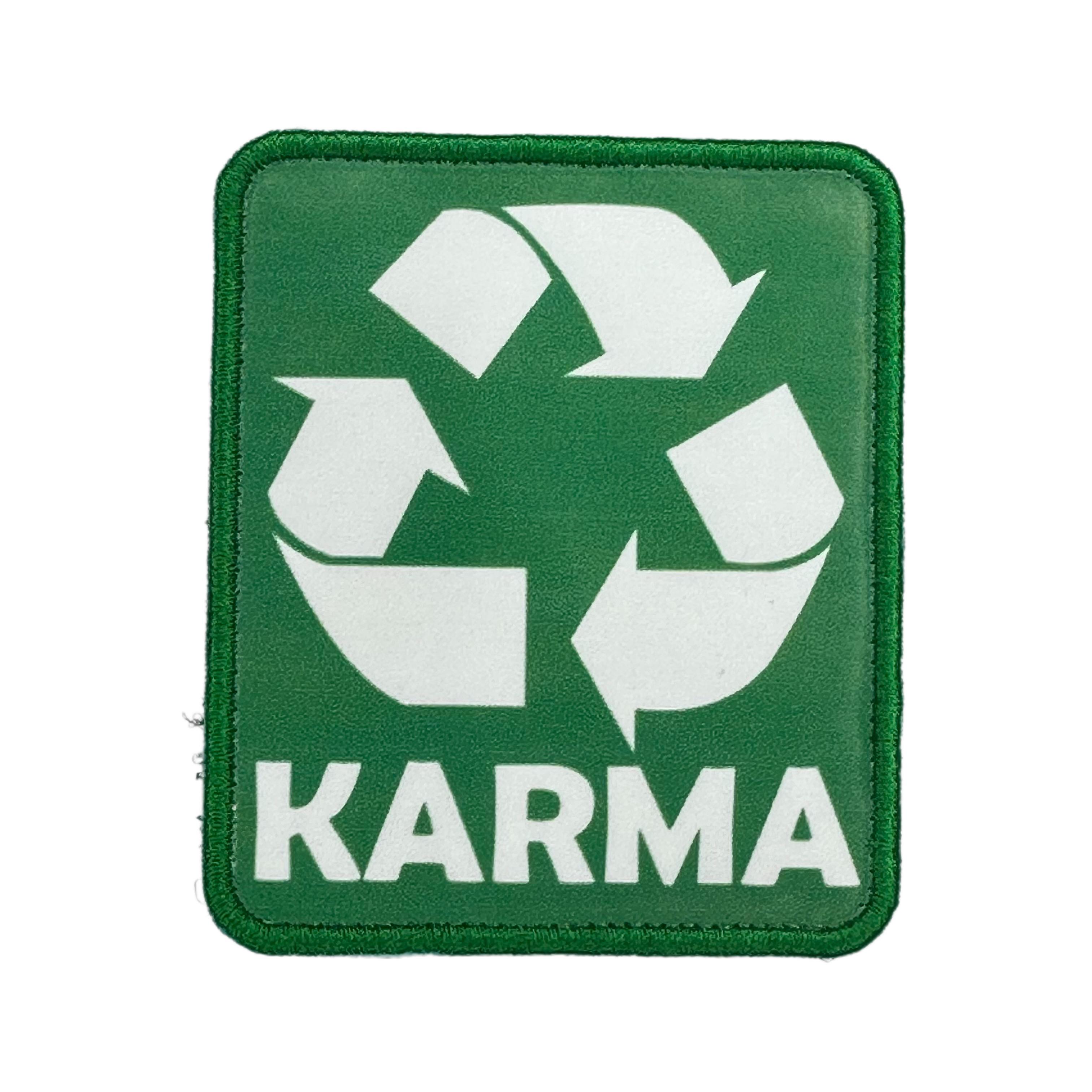 Printed Morale Patches - Karma Velcro Morale Patch