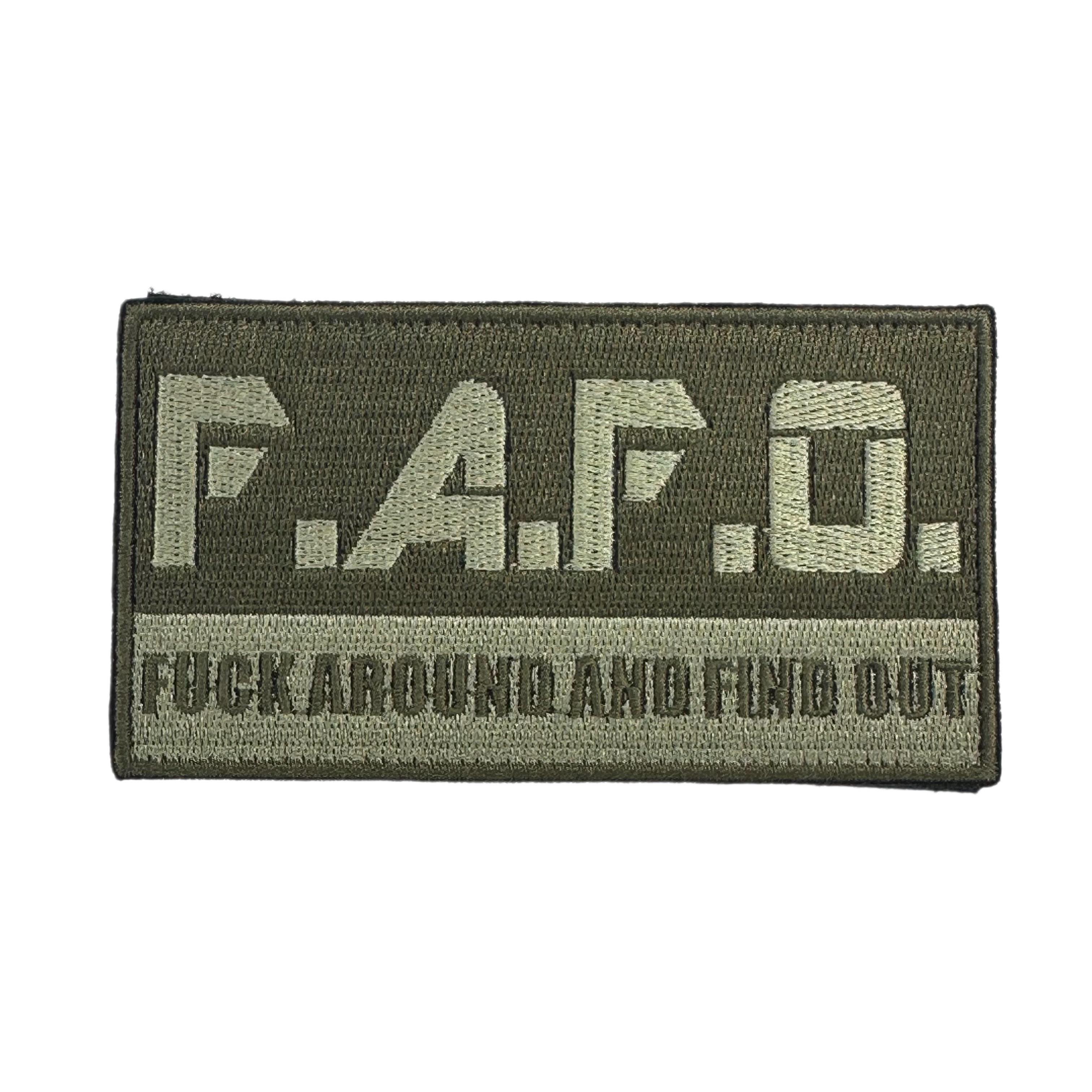 Fuck Around and Find Out Embroidered Velcro Morale Patch