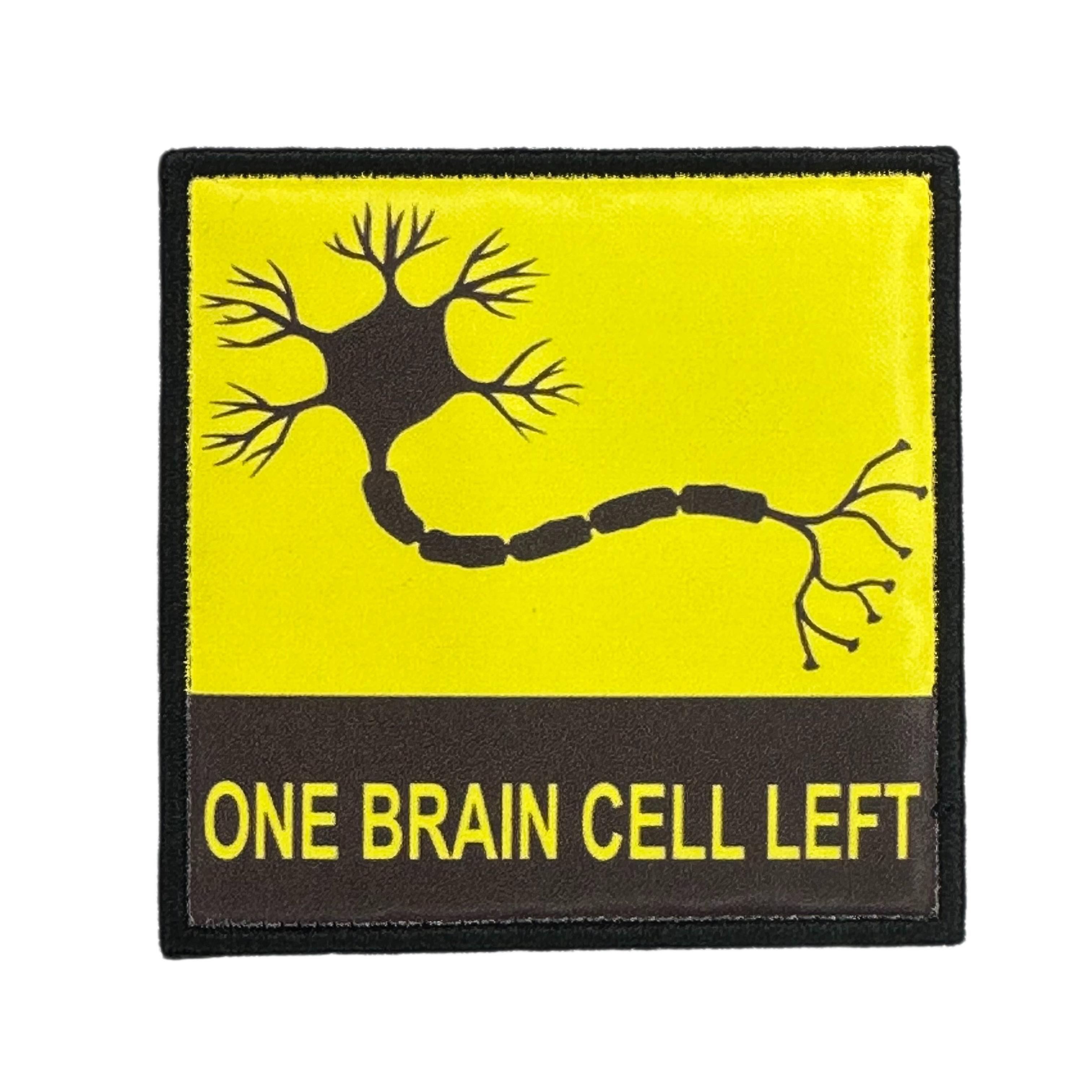 Printed Morale Patches - Neuron One Brain Cell Left Velcro Morale Patch