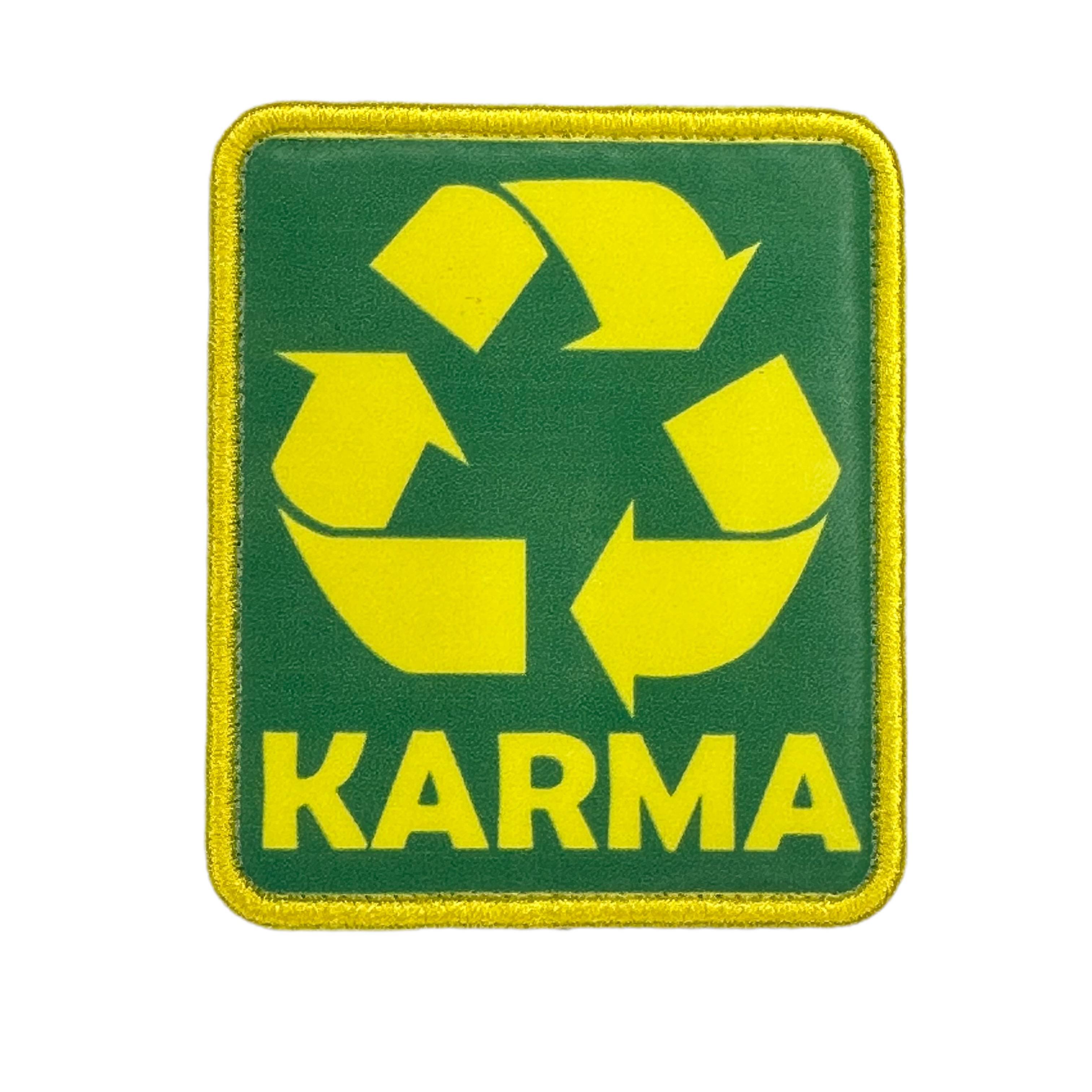 Printed Morale Patches - Karma Velcro Morale Patch
