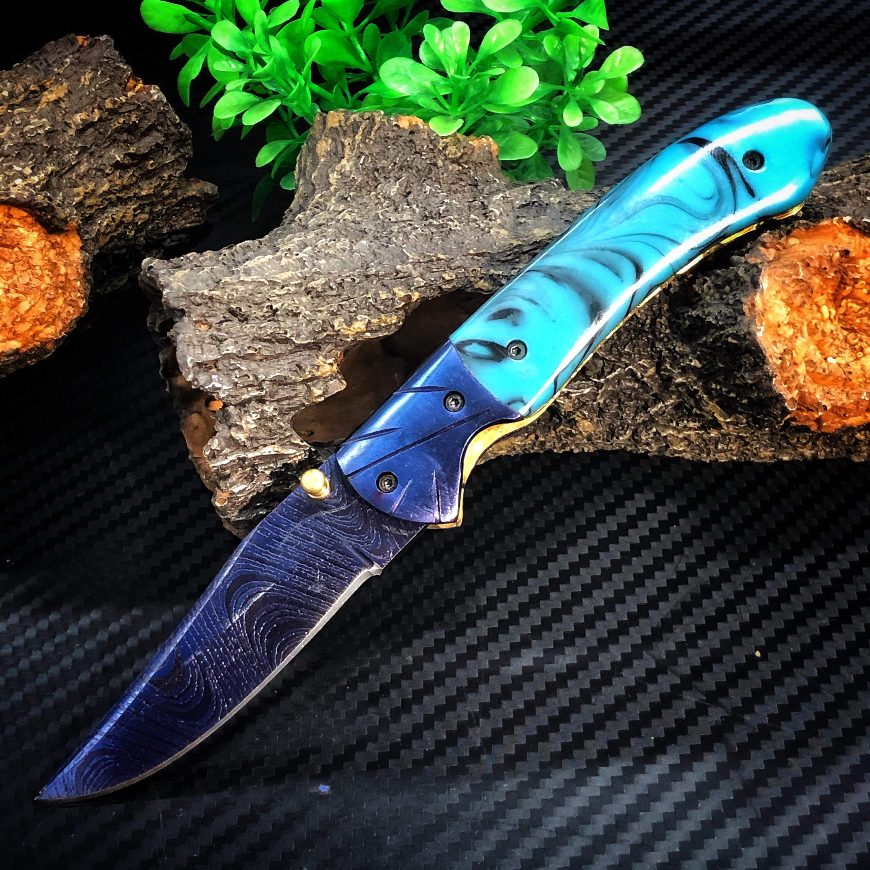 Damascus - Folding Knife SCZ-145