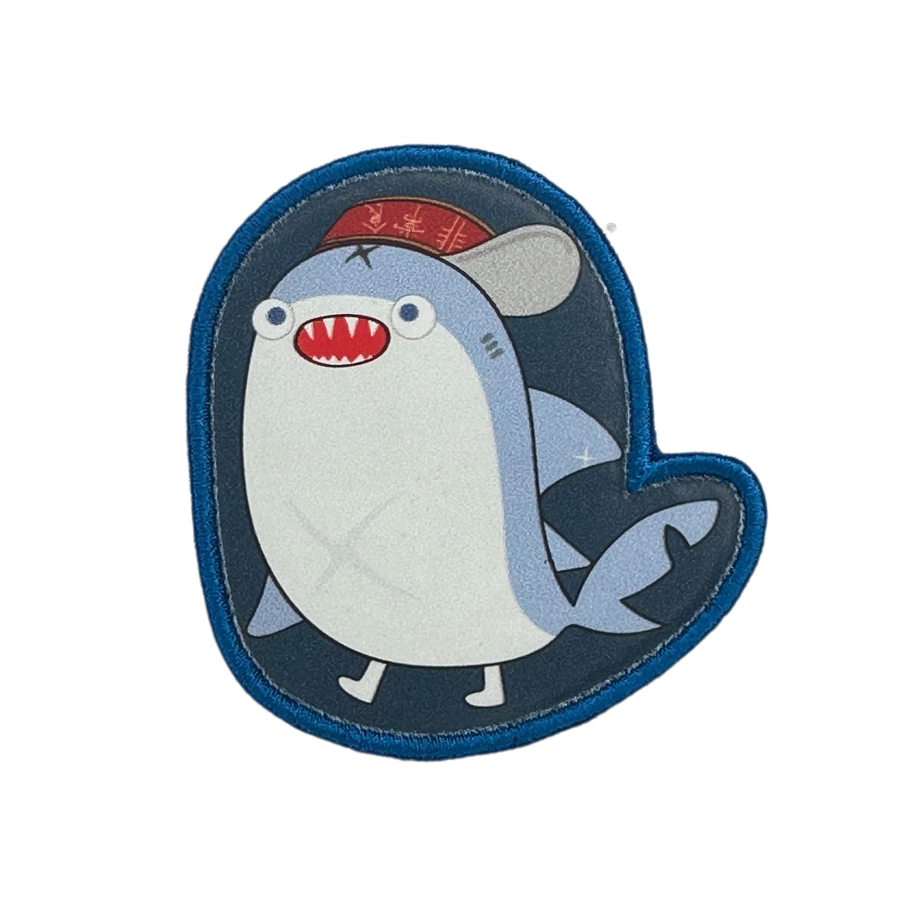 Printed Morale Patches - Hololive Bloop Gawr Gura Mascot VTuber Velcro Morale Patch