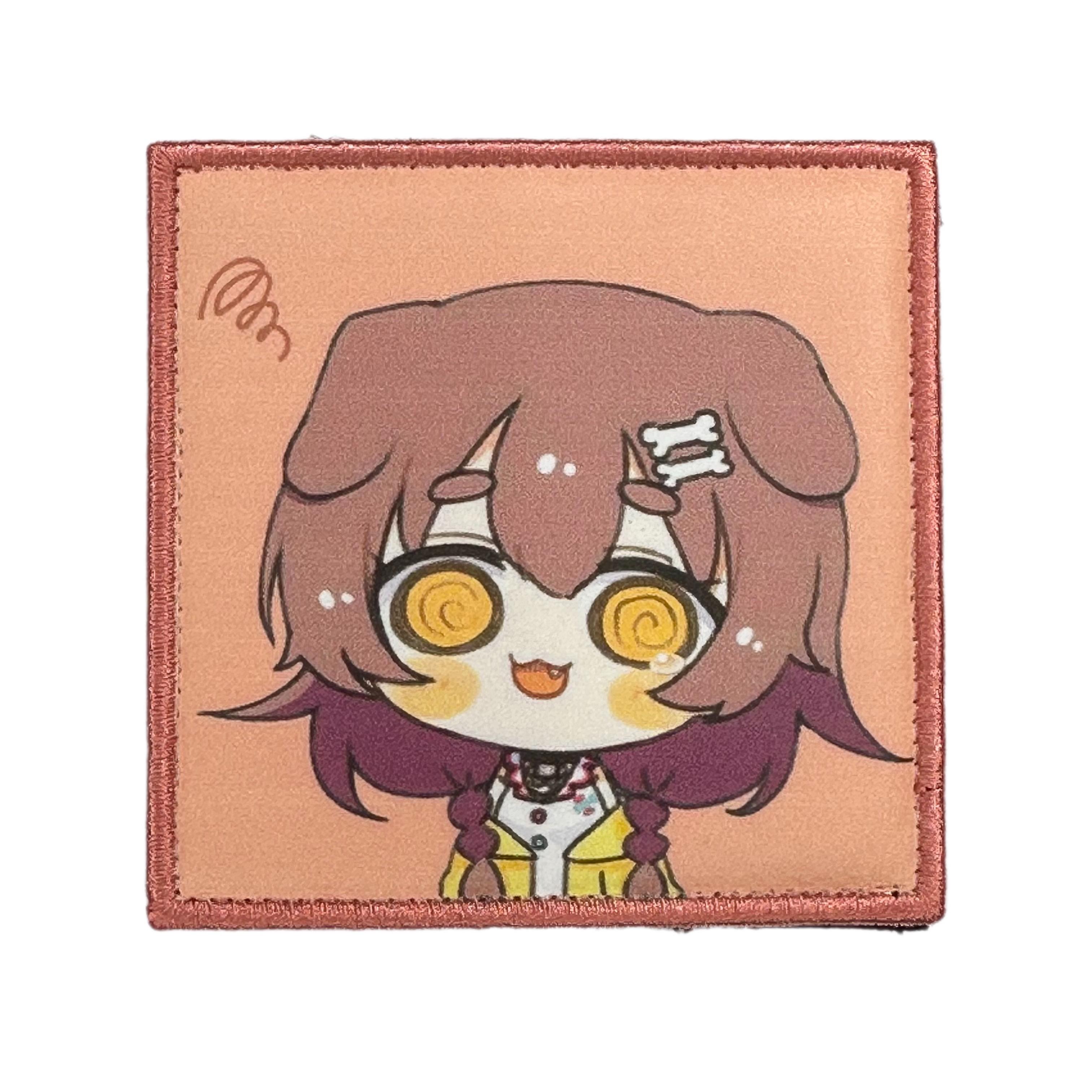 Printed Morale Patches - Hololive Korone V2 VTuber Velcro Morale Patch