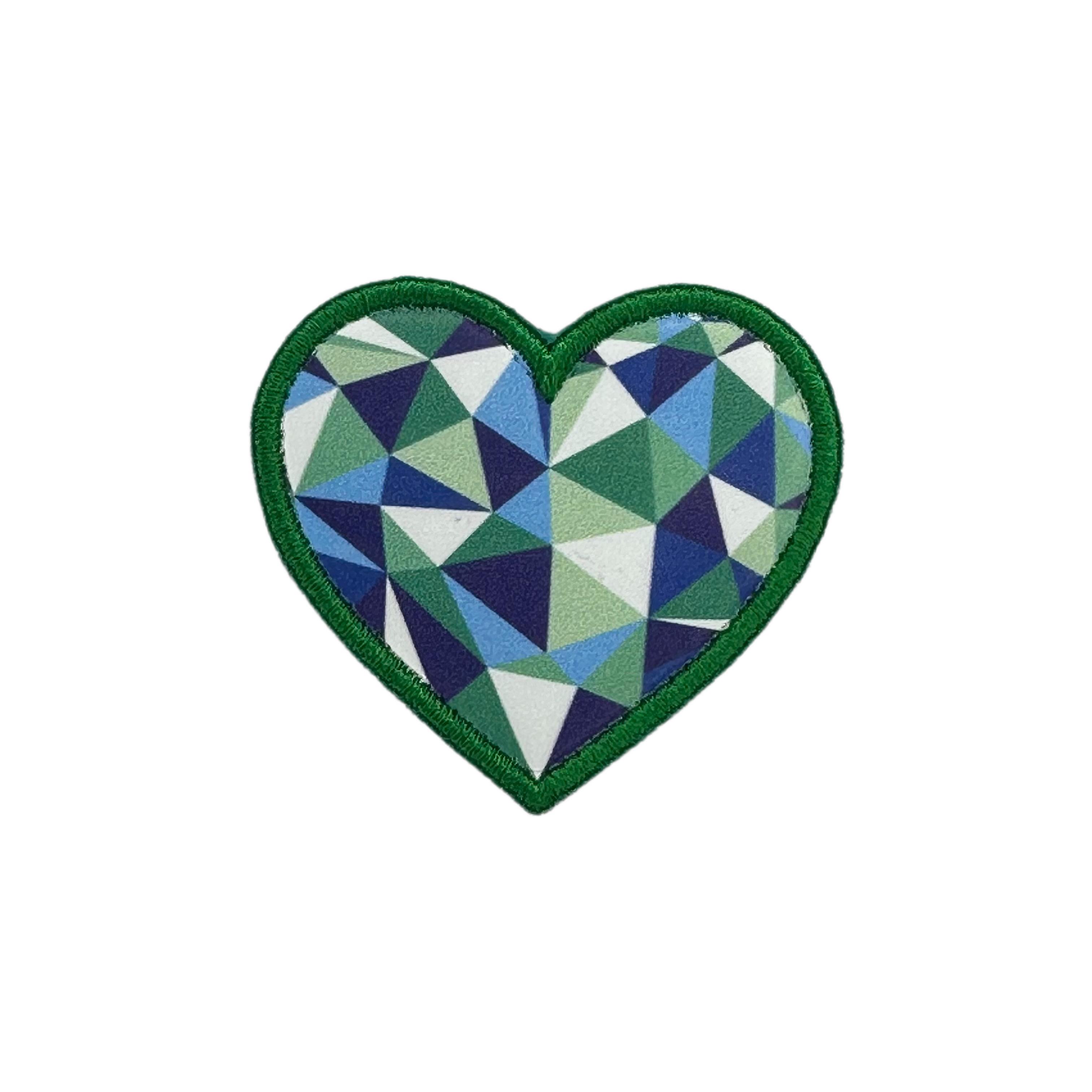 Printed Morale Patches - Pride Heart Velcro Morale Patch