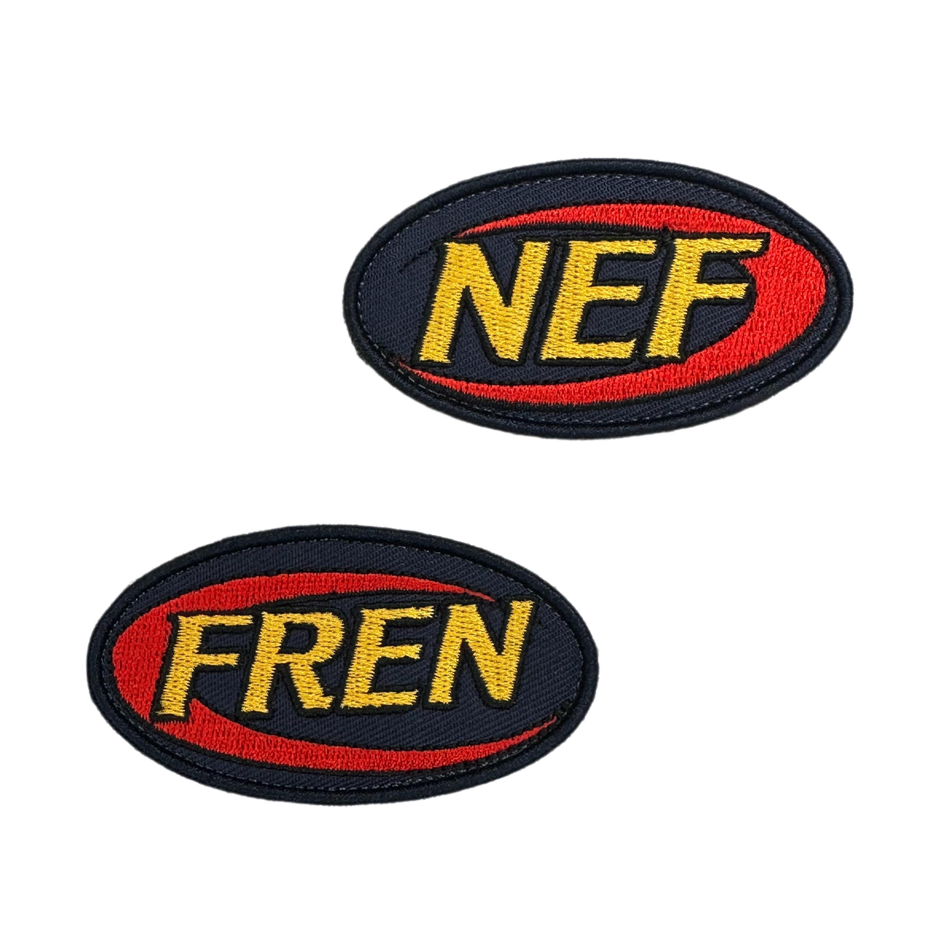 FREN - Nerf Reverse Logo Inspired Embroidered Velcro Morale Patch