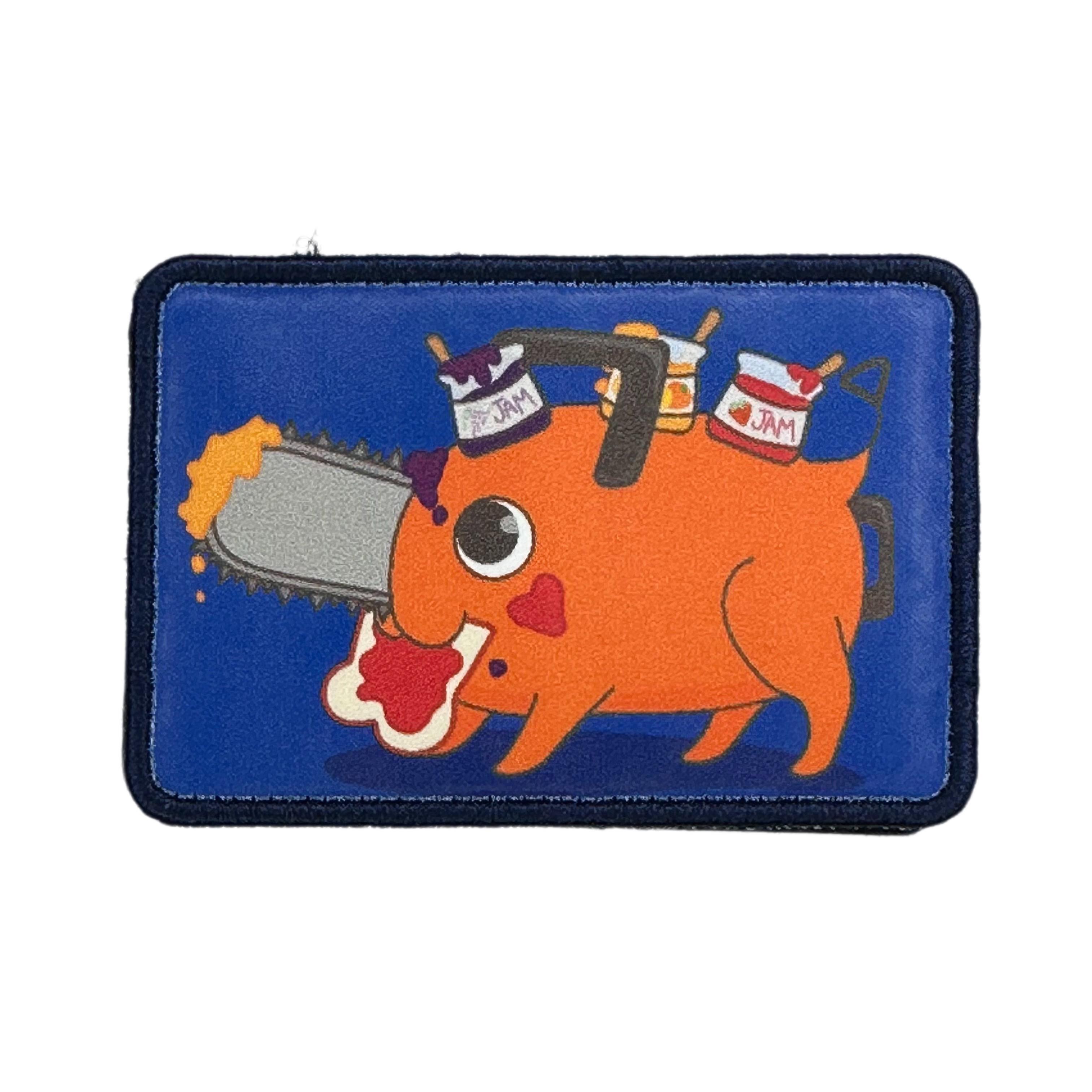 Printed Morale Patches - Chainsaw Man Pochita Jam Velcro Morale Patch