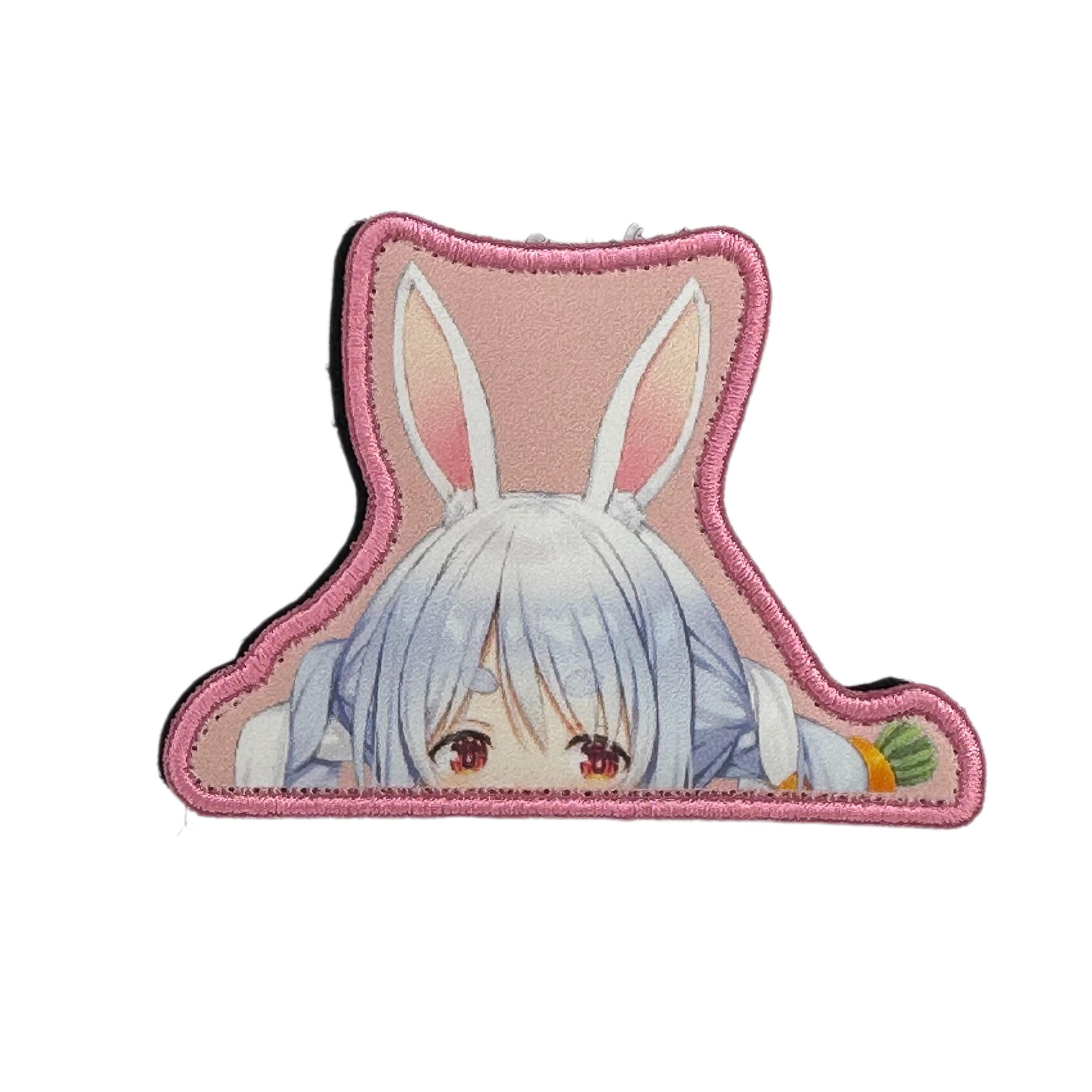 Printed Morale Patches - Hololive Pekora Peeker VTuber Velcro Morale Patch