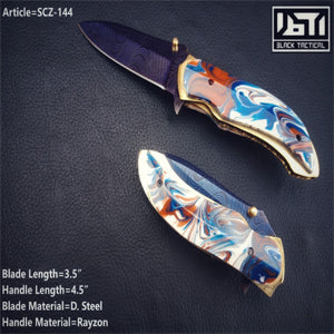 Damascus - Folding Knife SCZ-144
