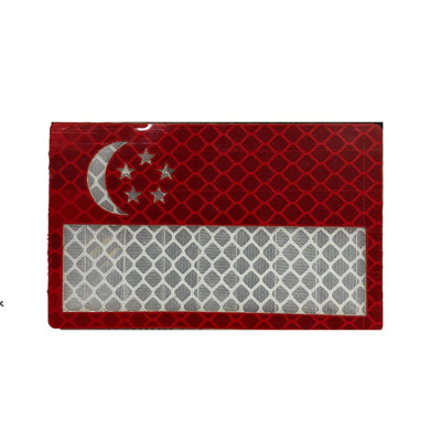 Reflective Patch -  Singapore Red
