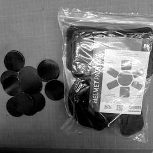 Black Stealth - 18pc Velcro for Helmet Padding