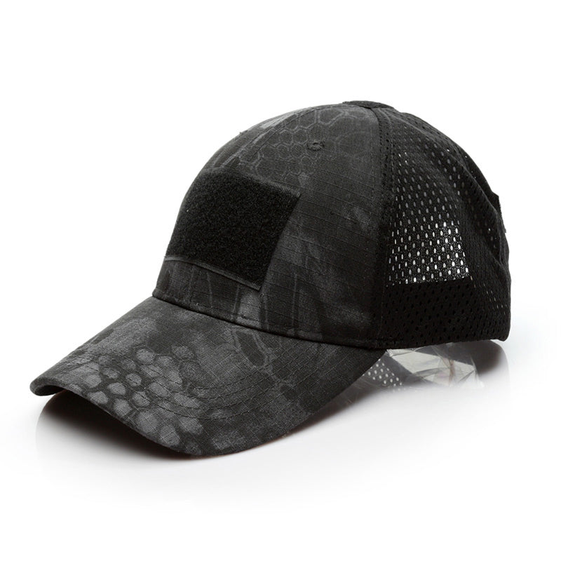 Black Stealth - Velcro Mesh Tactical Cap (Gen 2)