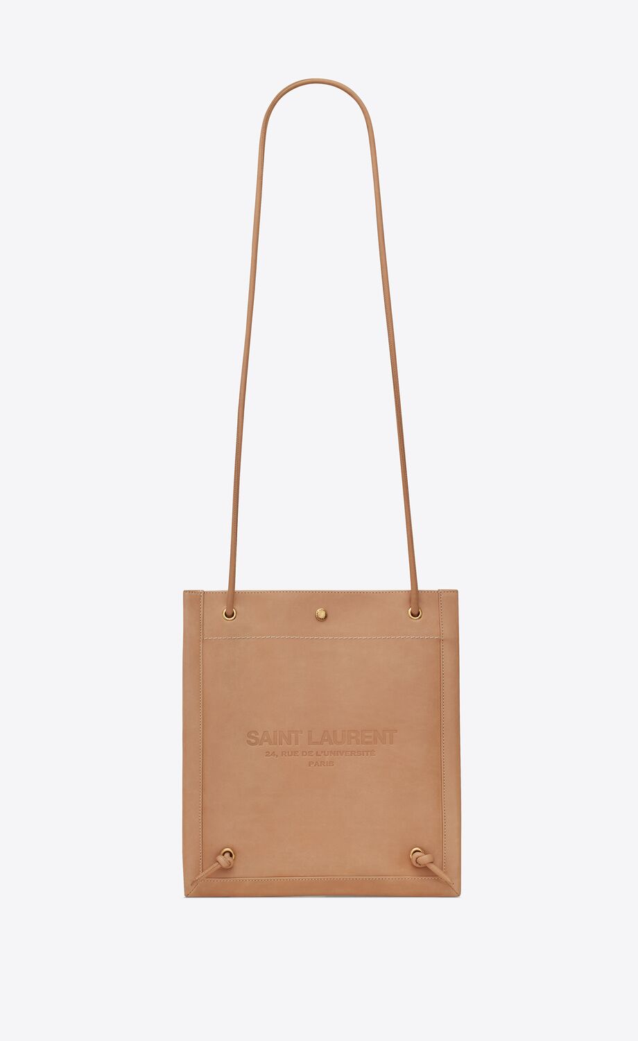 UNIVERSITE FLAT CROSSBODY BAG IN SMOOTH LEATHER