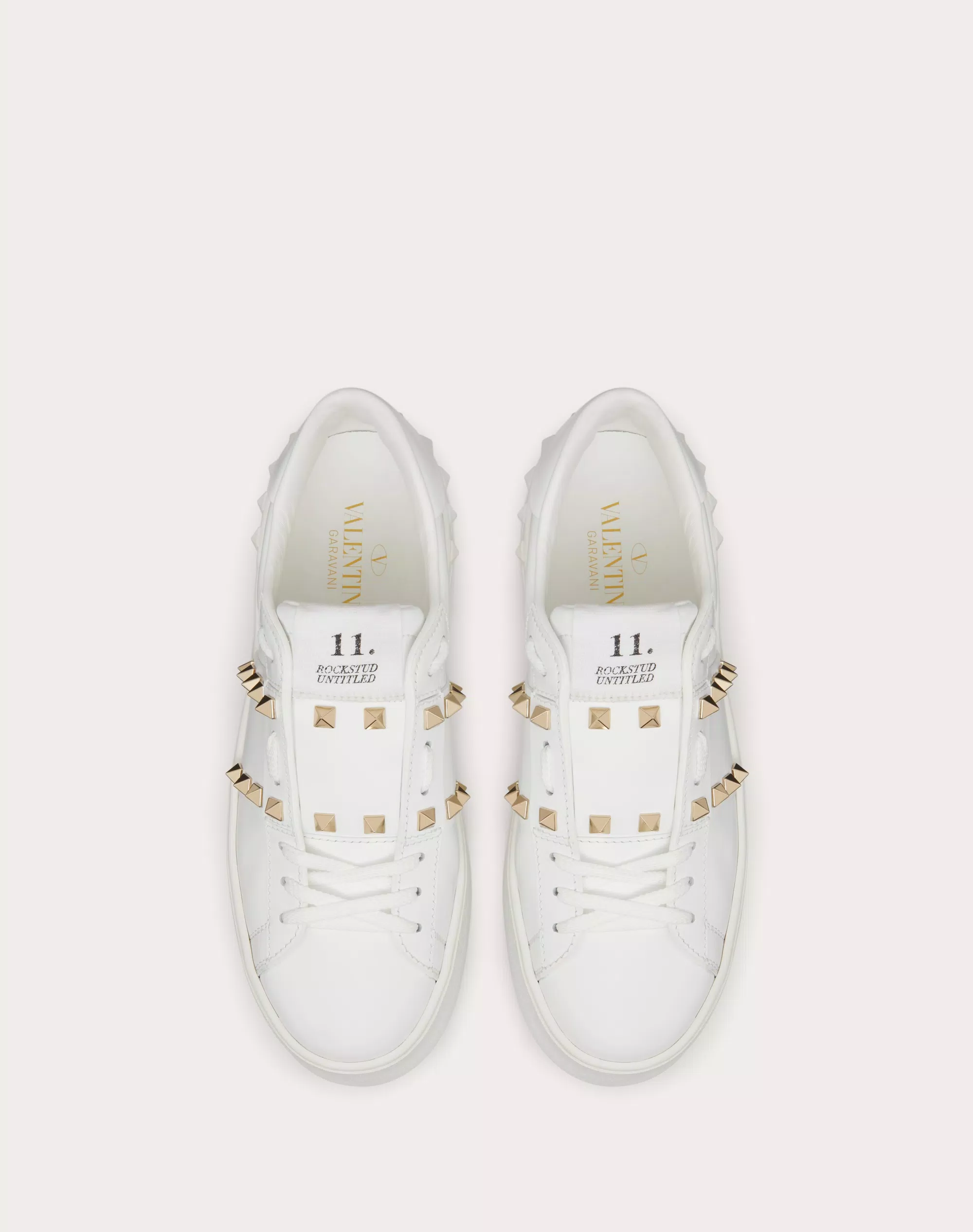 FLATFORM ROCKSTUD UNTITLED SNEAKER IN CALFSKIN