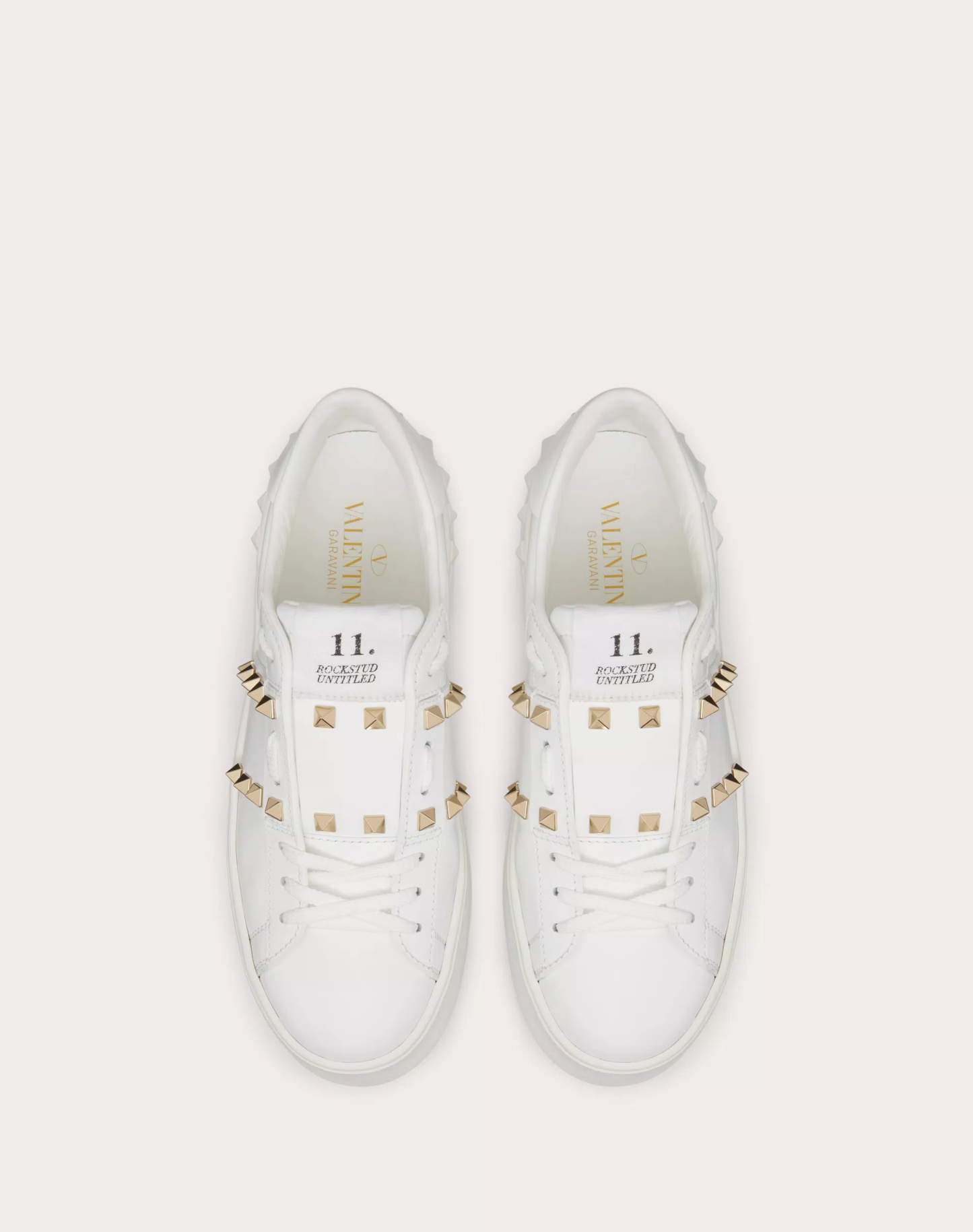 FLATFORM ROCKSTUD UNTITLED SNEAKER IN CALFSKIN