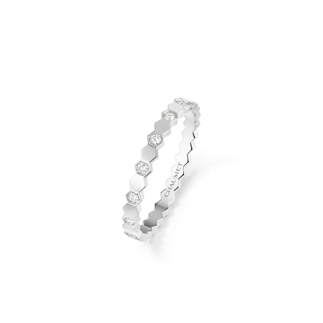 BEE MY LOVE RING White gold, diamonds, 2.5 mm