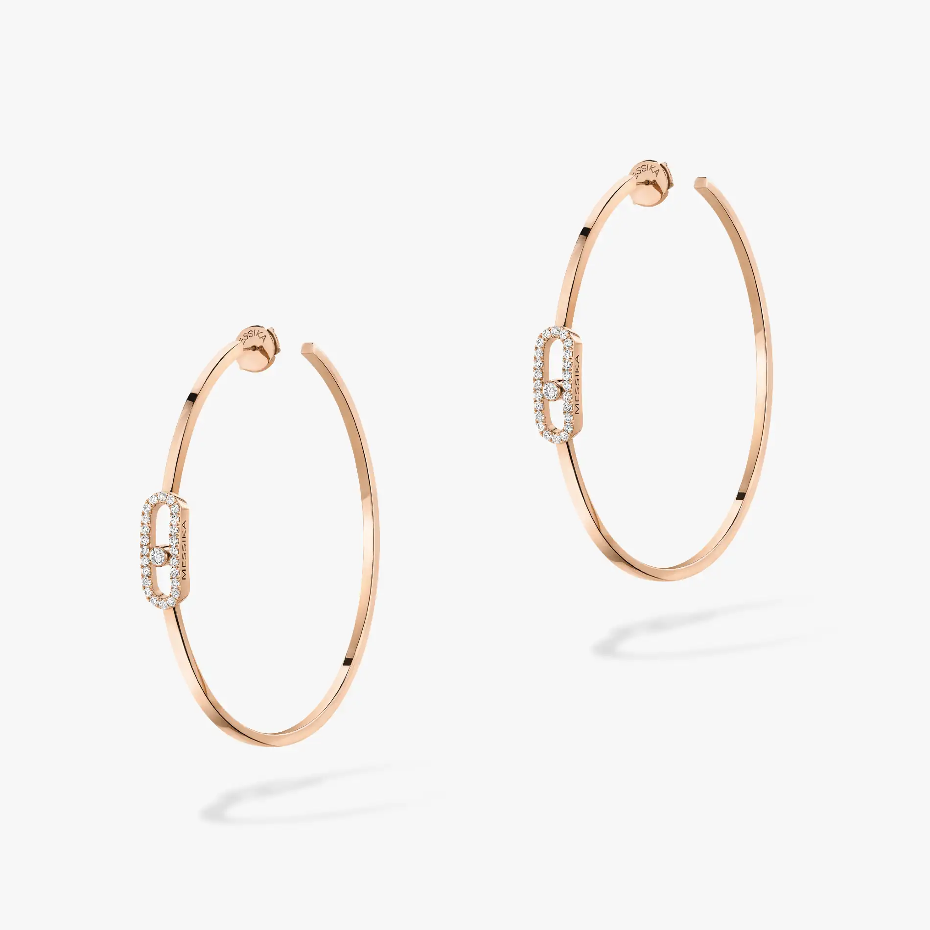 MOVE UNO circle earrings large size 2 colors available
