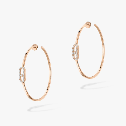 MOVE UNO circle earrings large size 2 colors available
