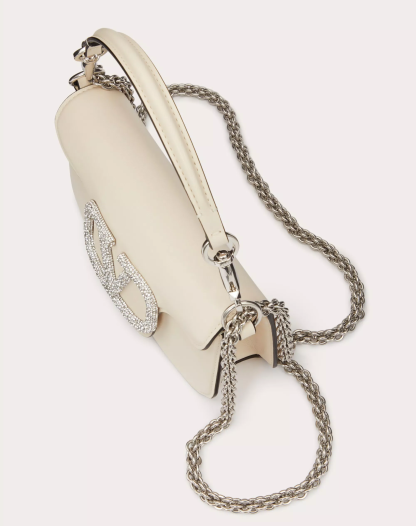 LOCÒ SMALL SHOULDER BAG WITH JEWEL LOGO