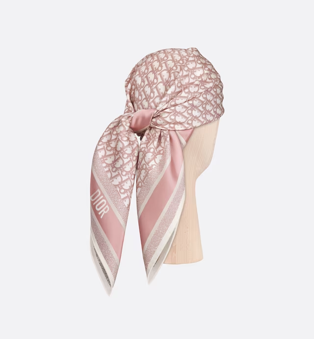 DIOR OBLIQUE DIORTWIN 90 SQUARE SCARF
