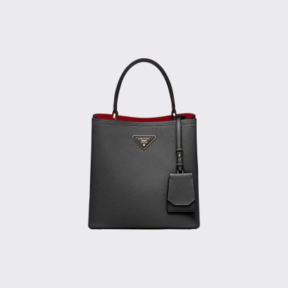 Medium Saffiano Leather Prada Panier Bag