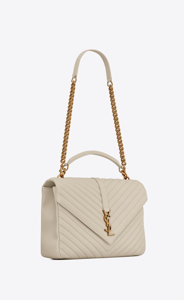COLLEGE LARGE CHAIN BAG IN QUILTED LEATHER