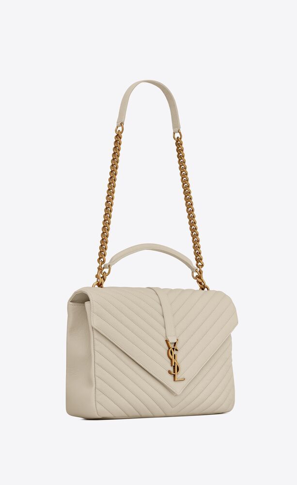 COLLEGE LARGE CHAIN BAG IN QUILTED LEATHER