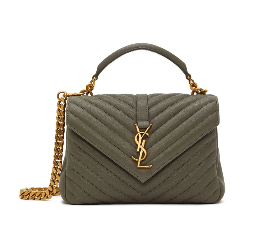 COLLEGE LARGE CHAIN BAG IN QUILTED LEATHER