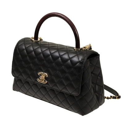 CHANEL MAXI FLAP BAG WITH TOP HANDLE
