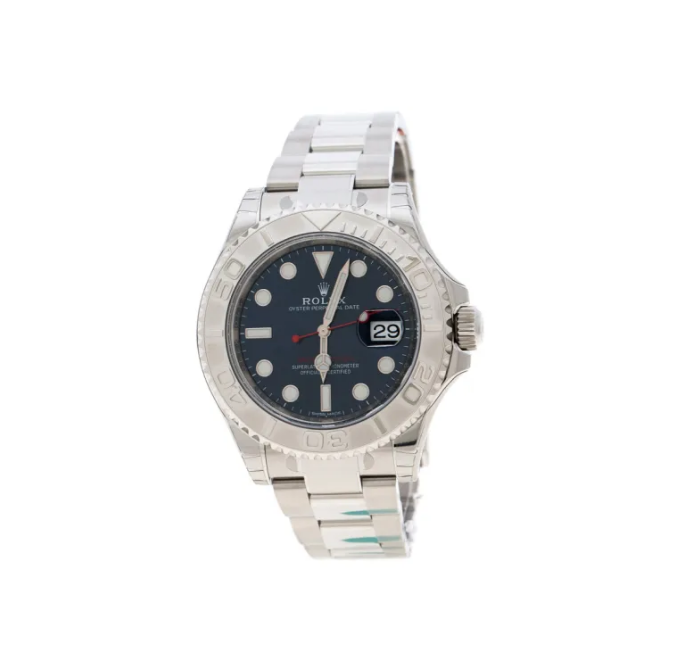 Rolex Blue Stainless Steel Oyster Perpetual Yacht-Master 116622 Men's Wristwatch 40 mm