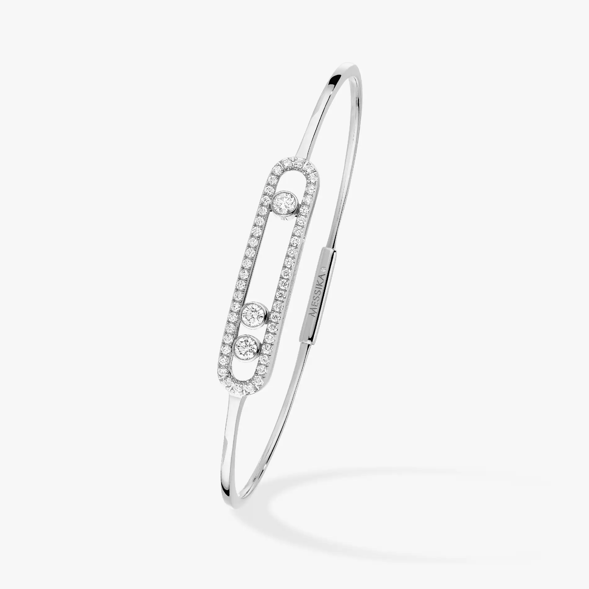 MOVE Pavé Diamond Thin Bracelet Available in 3 Colors