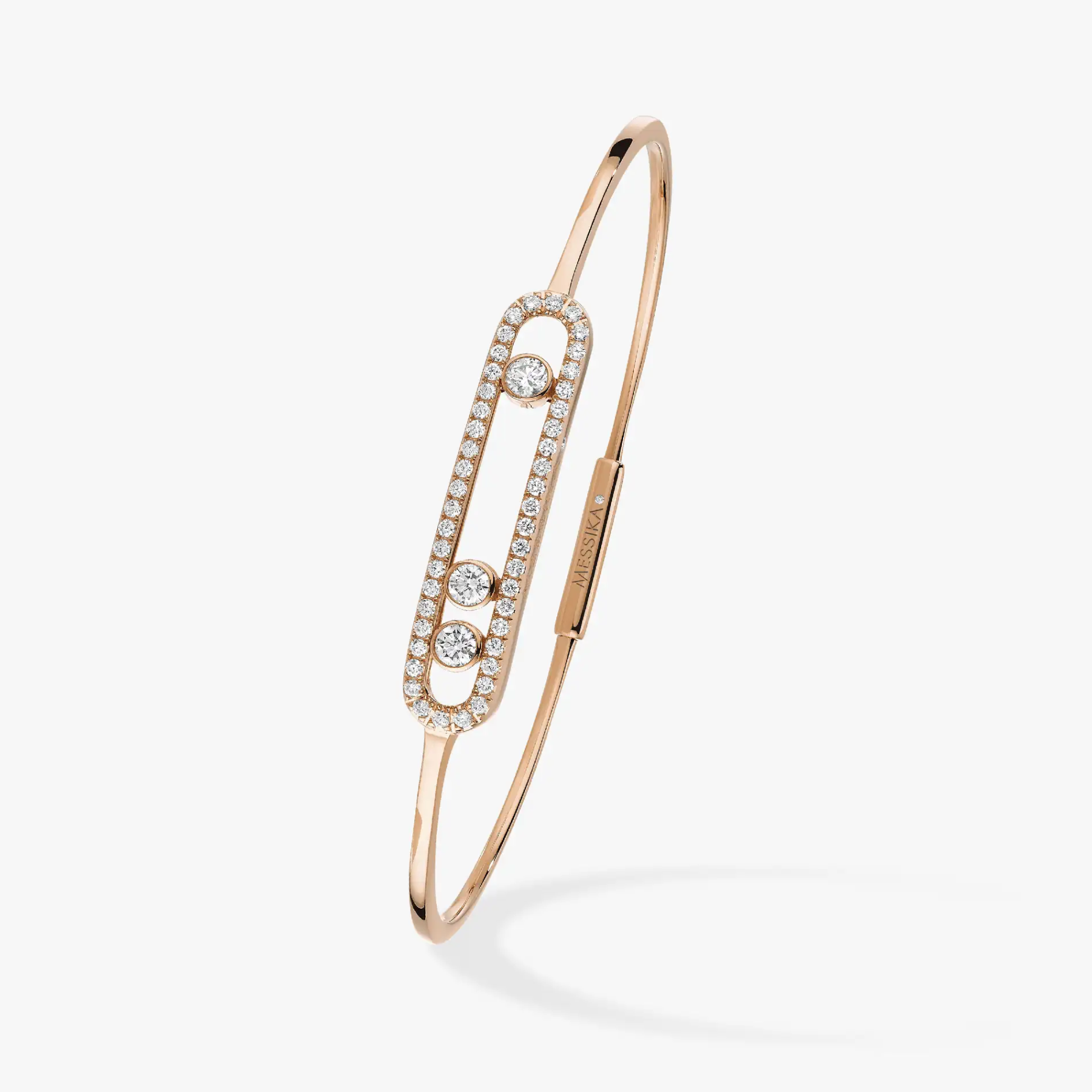 MOVE Pavé Diamond Thin Bracelet Available in 3 Colors