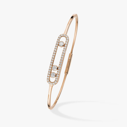 MOVE Pavé Diamond Thin Bracelet Available in 3 Colors