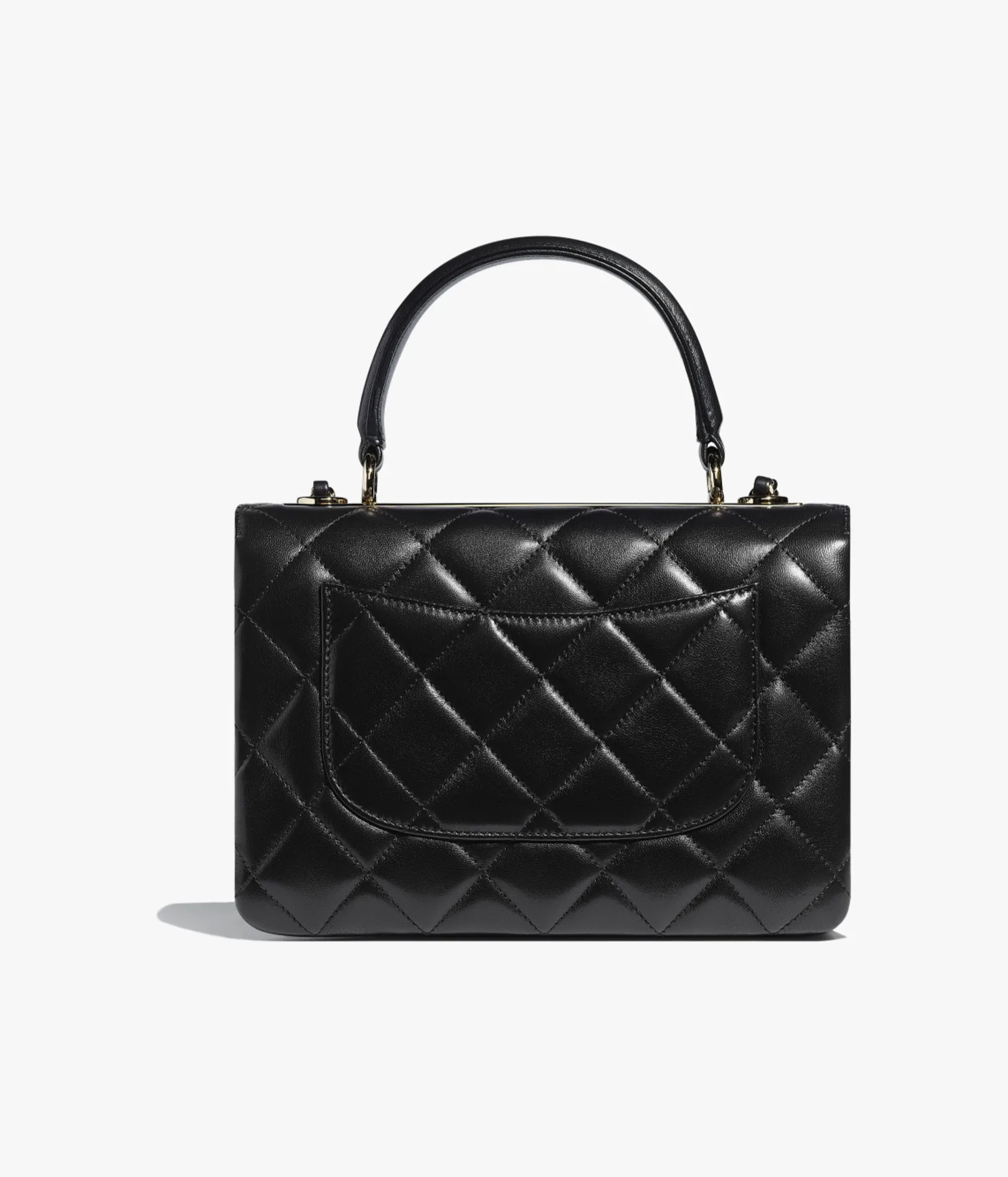 FLAP BAG WITH TOP HANDLE