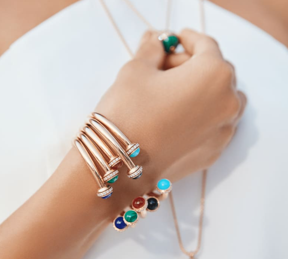 Possession open bangle bracelet