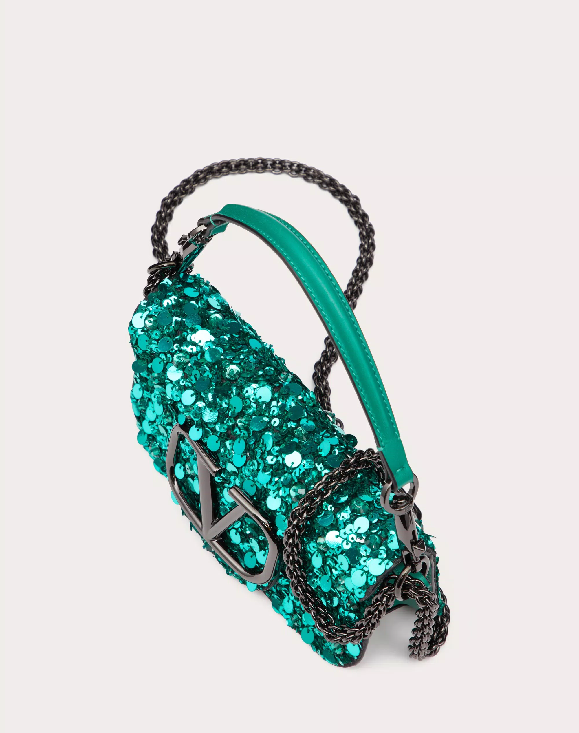 SMALL LOCÒ SHOULDER BAG WITH 3D EMBROIDERY