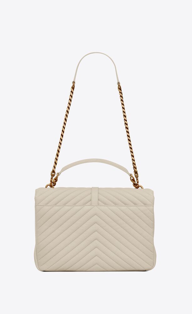 COLLEGE LARGE CHAIN BAG IN QUILTED LEATHER