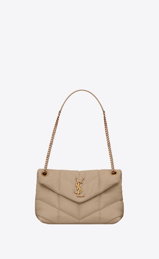 PUFFER SMALL CHAIN BAG IN QUILTED LAMBSKIN