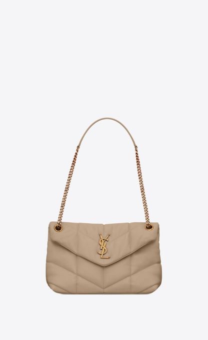 PUFFER SMALL CHAIN BAG IN QUILTED LAMBSKIN