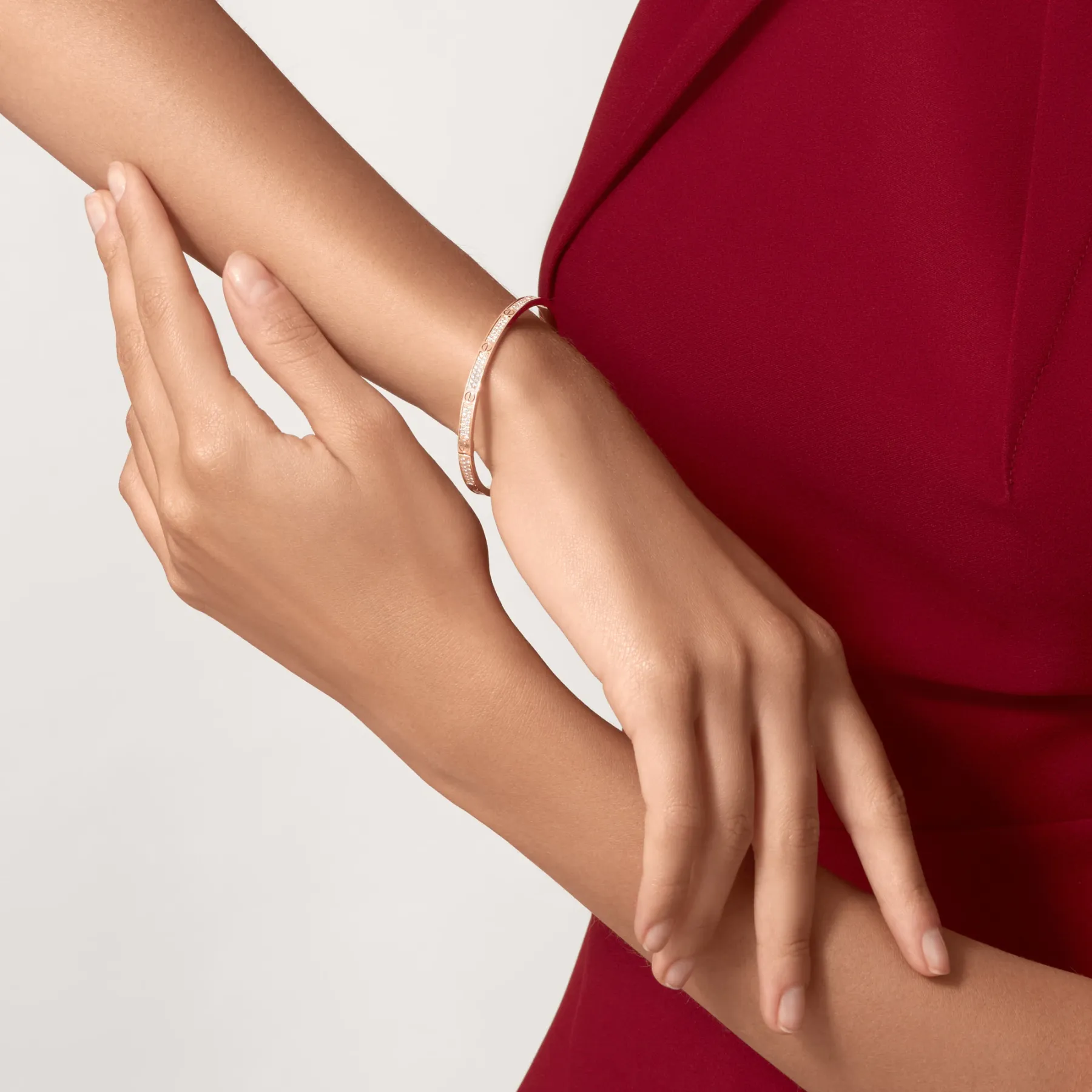 LOVE BRACELET, SMALL MODEL, PAVÉ