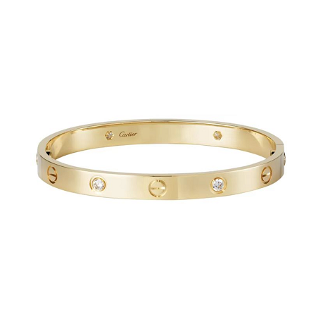 LOVE BRACELET, 4 DIAMONDS