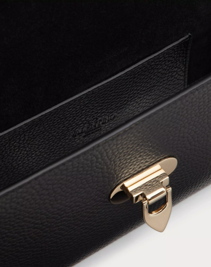 SMALL ROCKSTUD GRAINY CALFSKIN CROSSBODY BAG