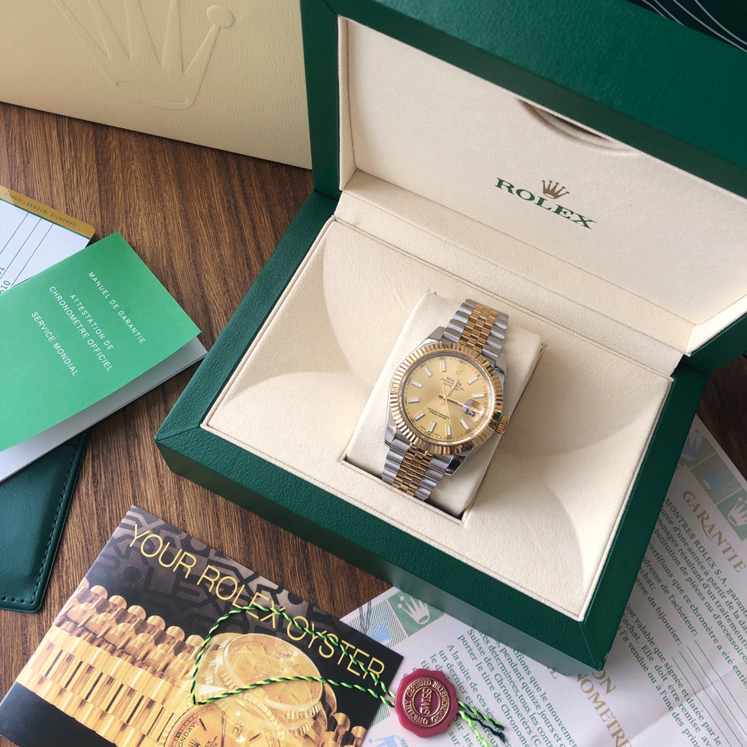 Datejust 41 Fluted Bezel Gold & Steel Watch
