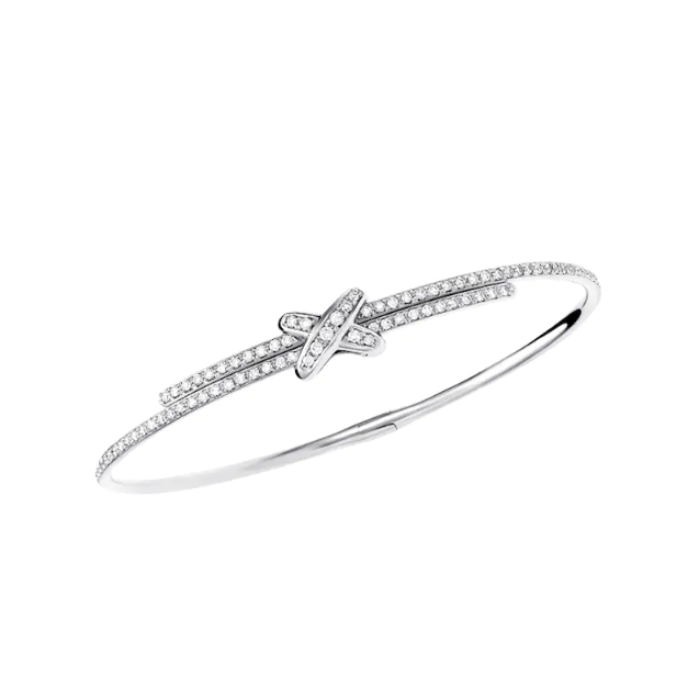 JEUX DE LIENS BRACELET White gold, diamonds
