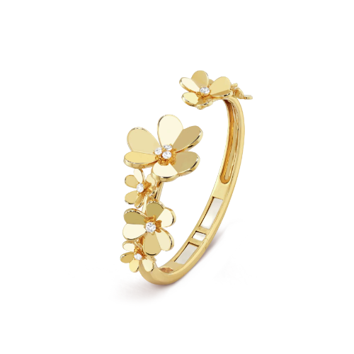 Frivole bracelet, 7 flowers, medium model