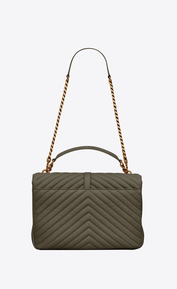COLLEGE LARGE CHAIN BAG IN QUILTED LEATHER
