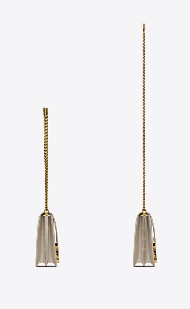 CASSANDRA MEDIUM CHAIN BAG IN SMOOTH LEATHER