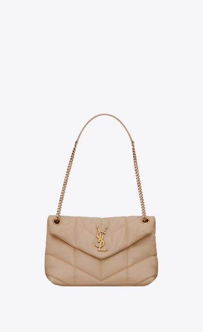 PUFFER SMALL CHAIN BAG IN QUILTED LAMBSKIN