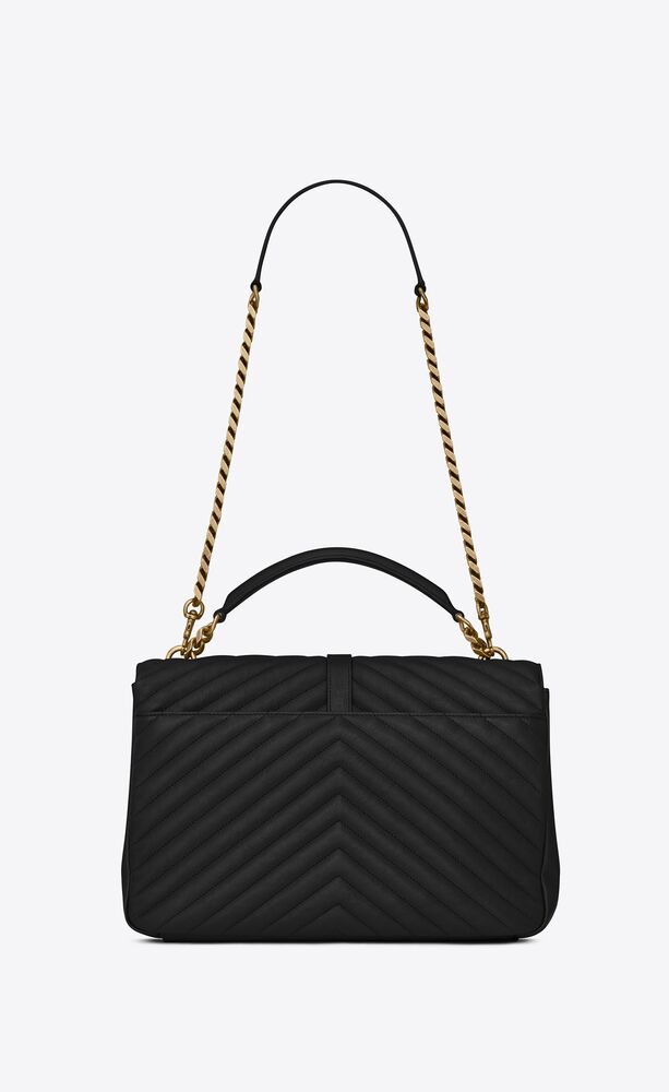 COLLEGE LARGE CHAIN BAG IN QUILTED LEATHER