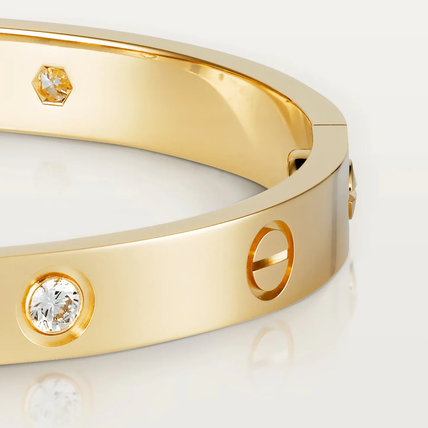 LOVE BRACELET, 4 DIAMONDS