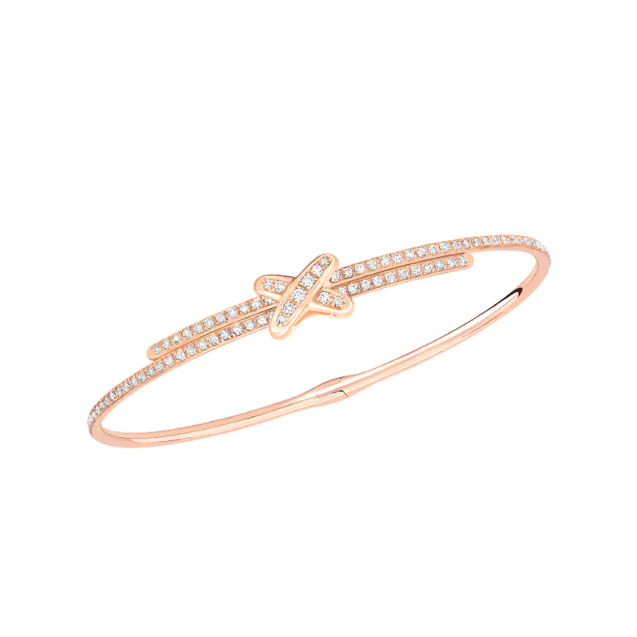 JEUX DE LIENS BRACELET Rose gold, diamonds